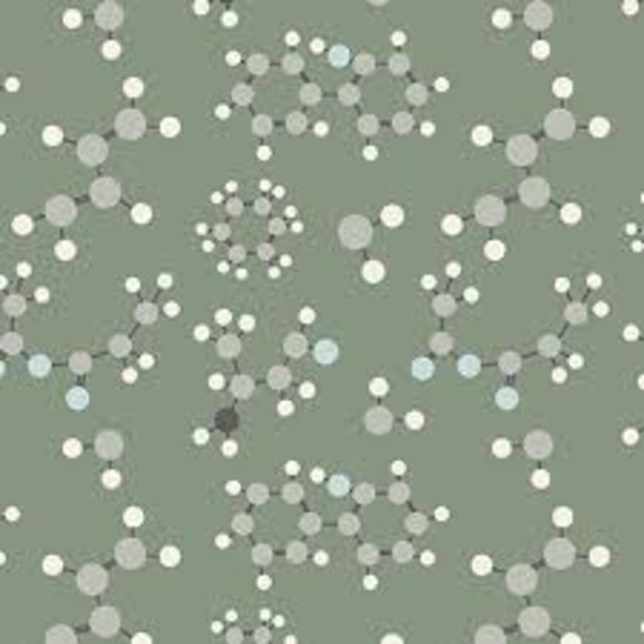 Fabric Blank Quilting Green Helixes Science Lab by the Quarter Yard 3841-66